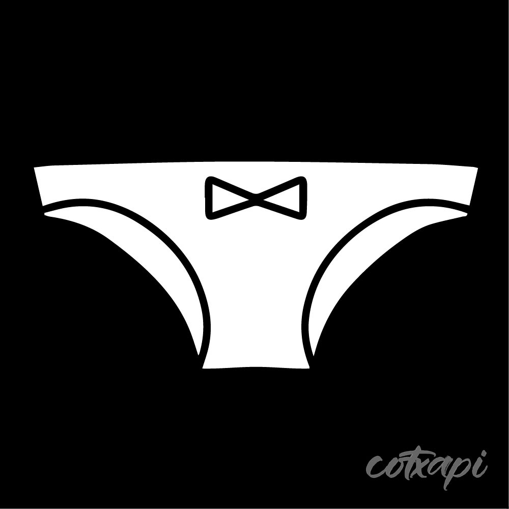 Ladies Bra Design Bikini outline Panty Underwear style in vector art