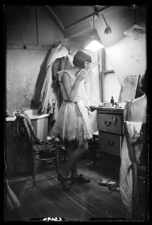 “A photograph of a chorus girl taken in November 1933 by James Jarché for the Daily Herald. Th