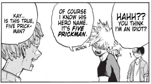 a.k.a Bakugou Katsuki tries to remember the 5ppman’s name and the sentiment is appreciated.24 hours 