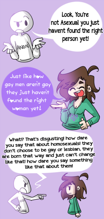 jimmabee:  When I first came out as Asexual, I kept it quite a secret from most of my friends and family as it wasn’t a well known sexuality. When I did eventually open up about it to some people many of them told me that I wasn’t Asexual and that
