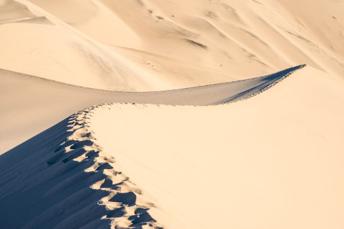 Afternoon Sun at Eureka Sand Dunes Eureka Sand Dunes, Death Valley National Park