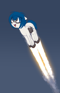 shinodage:SpaceX pony, her name is Merlin