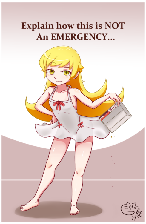 Shinobu, out of donuts.