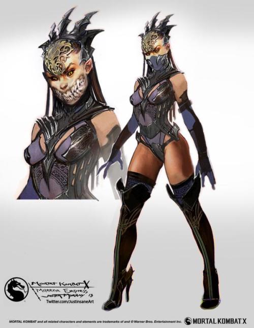 olololkitty:  Mortal Kombat X -   Mileena - Empress of Outworld | Concept Artby   Justin Murray  