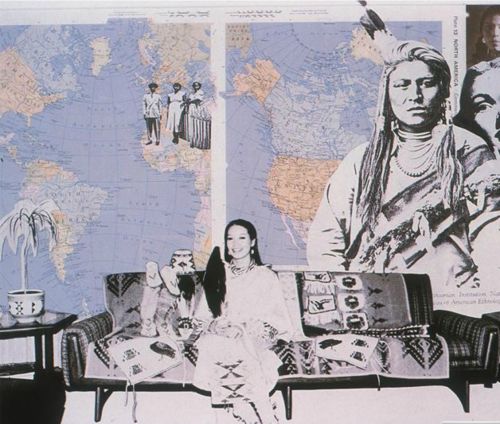 Hulleah Tsinhnahjinnie, When Did Dreams Of White Buffalo Turn To Dreams Of White Women, 1990