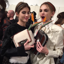 chiapod:  Fendi backstage, taken from molly blair’s instagram