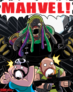 As soon as I saw Matt and Pat play Resident Evil 3, I had this image pop into my head. Hope the, “MAHVEL” joke isn’t too outdated, but I honestly couldn’t think of anything else for Wooliesis (or Nemewoolie) to shout out. SEE THE FIRST EPISODE