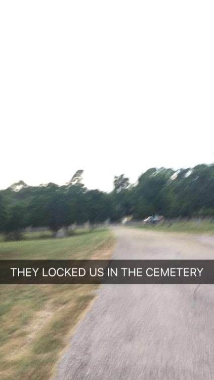 catwithbenefits:pokemongostories:The police who lock our local cemetery gates didn’t check for