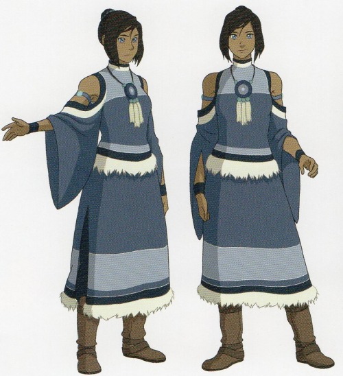 mcmossybankthe3rd:Korra concept and costume designs for Book 4. 