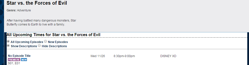 rad-star:  According to the Disney XD schedule, the Star Vs. the Forces Of Evil sneak