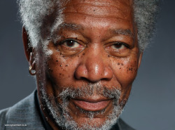 laughingsquid:  Incredibly Hyperrealistic Finger Painting of Morgan Freeman