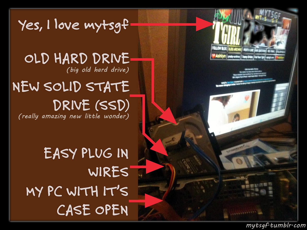 mytsgf:  I never would have thought that I could be made so happy to have a hard