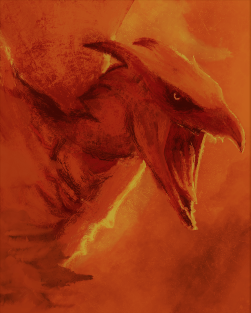 Monsterverse Rodan painting.