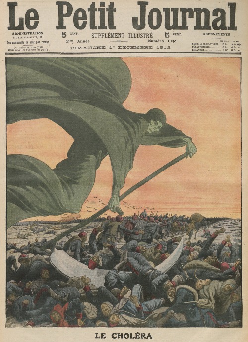 &lsquo;Death Bringing Cholera&rsquo;,  'Le Petit Journal&rsquo;, Sunday Supplement, Dec. 1,  1912Sou