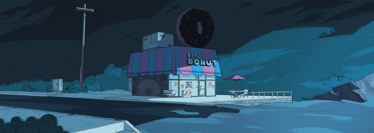 A selection of Backgrounds from the Steven Universe episode: Political PowerArt Direction: