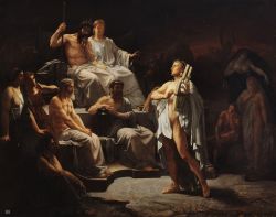 Orpheus in the under world. 1865. Chevreuse Louis of Jacquesson. French. oil on canvas.