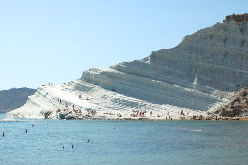 The White StairsThis amazing site is a beach in southern Sicily known as Scala dei Turchi. It is a p