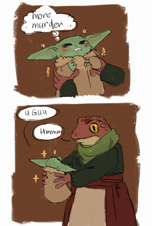 silly doodly mandalorian comic for chapetr 11.I love the frog lady, but I was so nervous when Din le