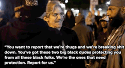 micdotcom:  Watch: This brilliant protester completely shut down Geraldo Rivera by explaining the real Baltimore