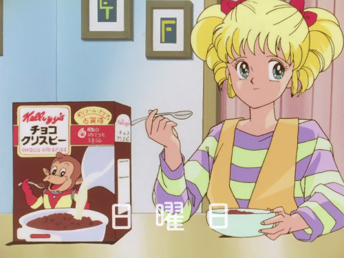 80sanime:  Idol Densetsu Eriko has some of the most blatant advertising I’ve ever seen in an anime.