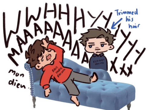 Drew @loquarocoeur's Answer Of Charles Whining Dramatically About Max Getting A Haircut 
