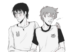 puffoon:  it doesn’t count as “making a move” if he’s asleep, dillweed.  (quick sketch for the anon who requested imaizumi/naruko. ♡ sorry it took so long!)