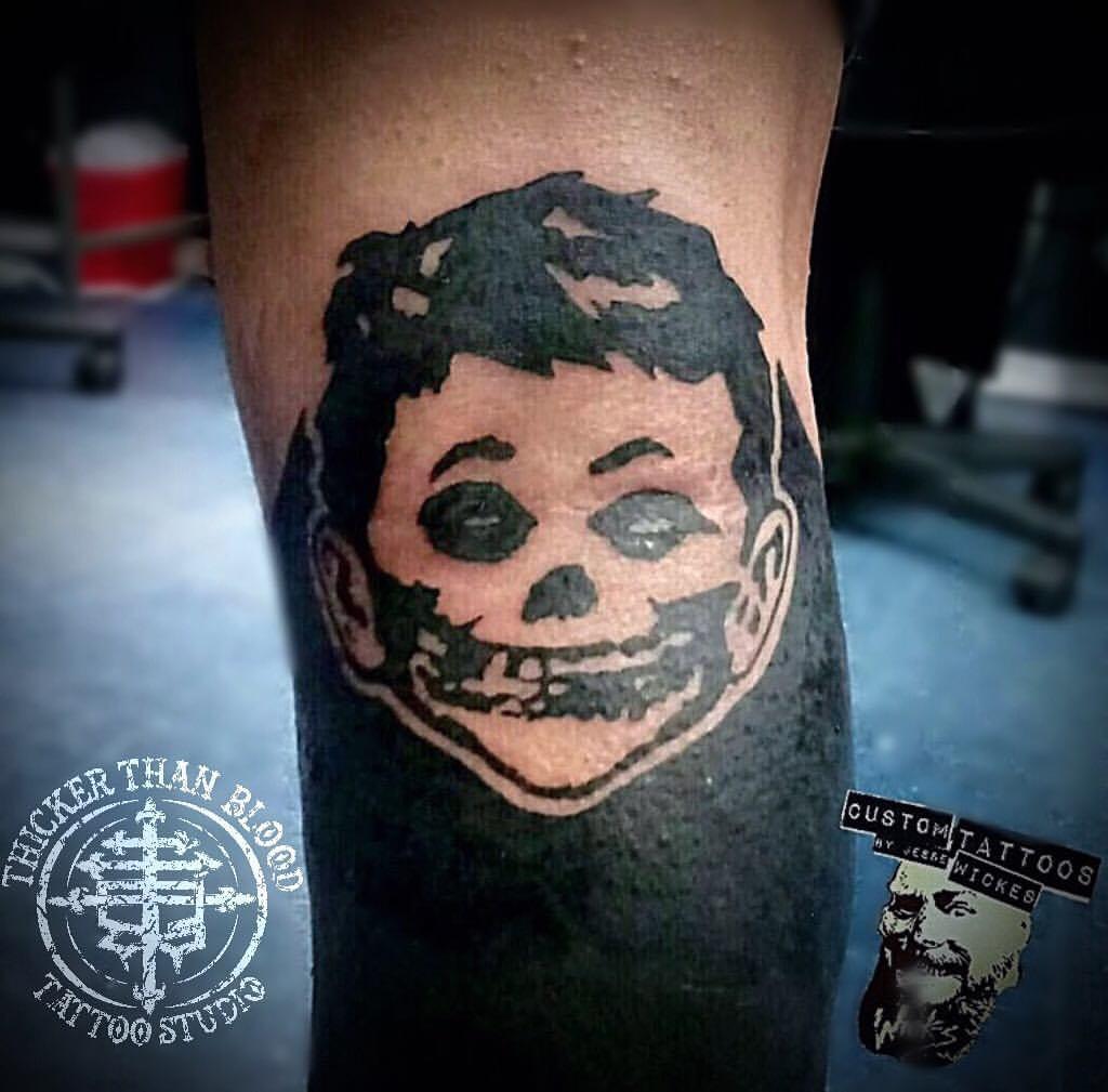 ME WORRY?? 🤣🤣 Cool Misfits Alfred Neuman (mad tv)... - Thicker Than Blood Tattoo  Studio