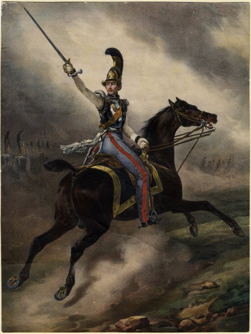 cuirassier:Prussian cuirassier officer, 1825