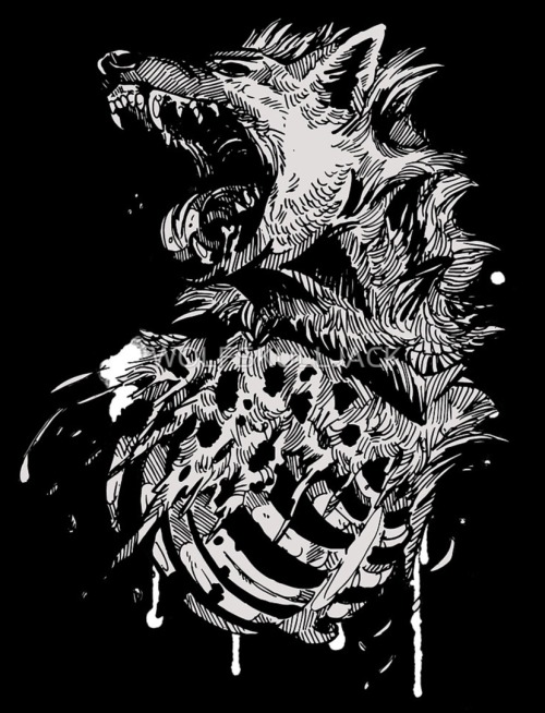 wolfskulljack:Brand new designs on my Redbubble store! http://www.redbubble.com/people/wolfskulljack