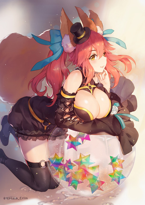 aku-no-homu: 玉藻◆前 by artist Criin (@Hanasa_Criin) There&rsquo;s something blocking the gatcha . 