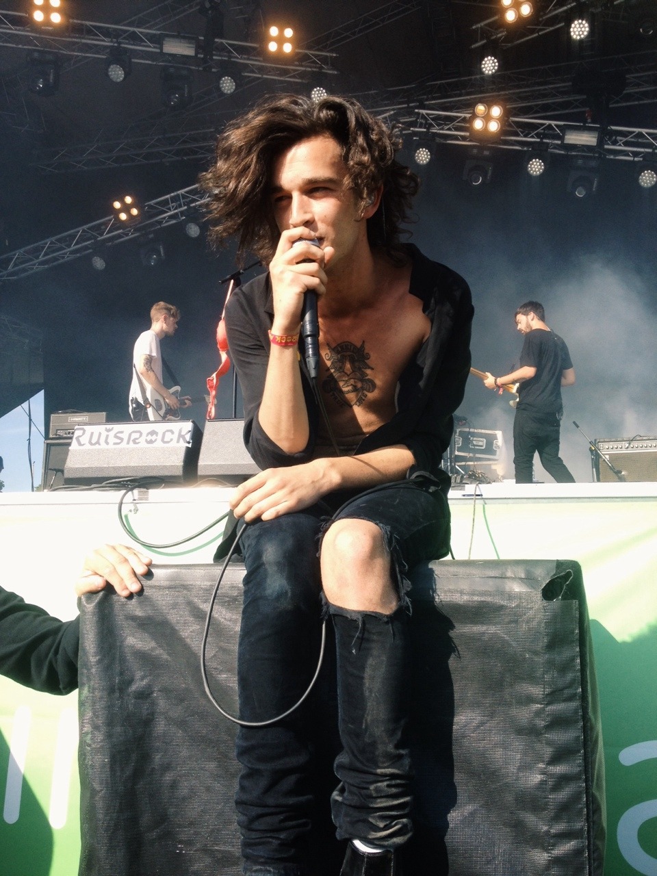jadelmiina:  so this happened on sunday. (The 1975 @ Ruisrock Festival, Finland.