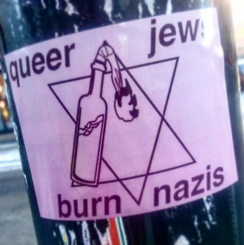 Some radical queer stickers seen around Stockholm, Sweden