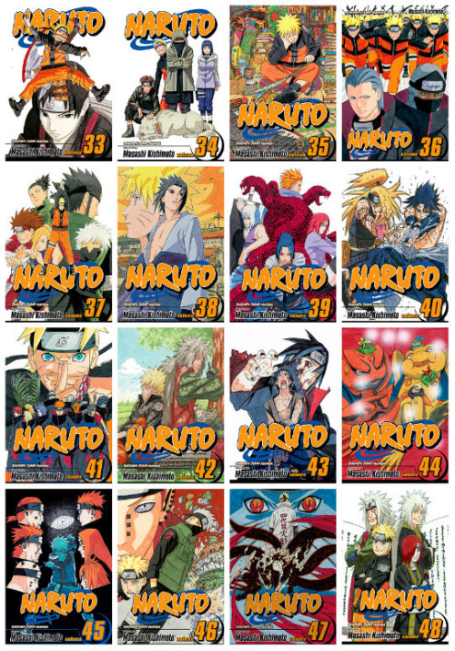mangasandstuff:  N a r u t o   Volumes 1 - 70 Cover Manga 