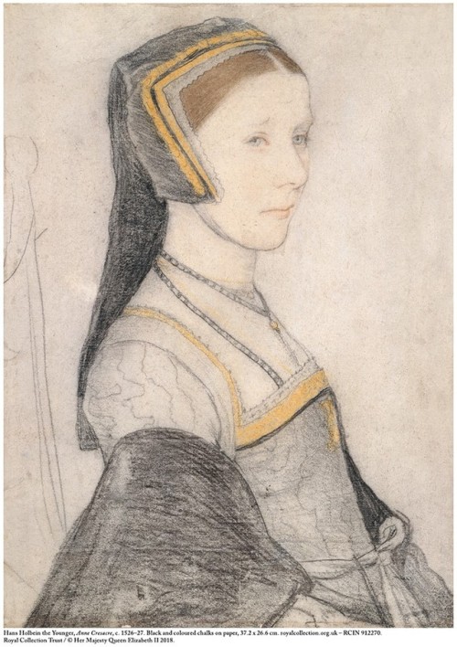 This chalk drawing by Hans Holbein from c.1526 hung in Charles I’s Cabinet Room – a locked enclave i