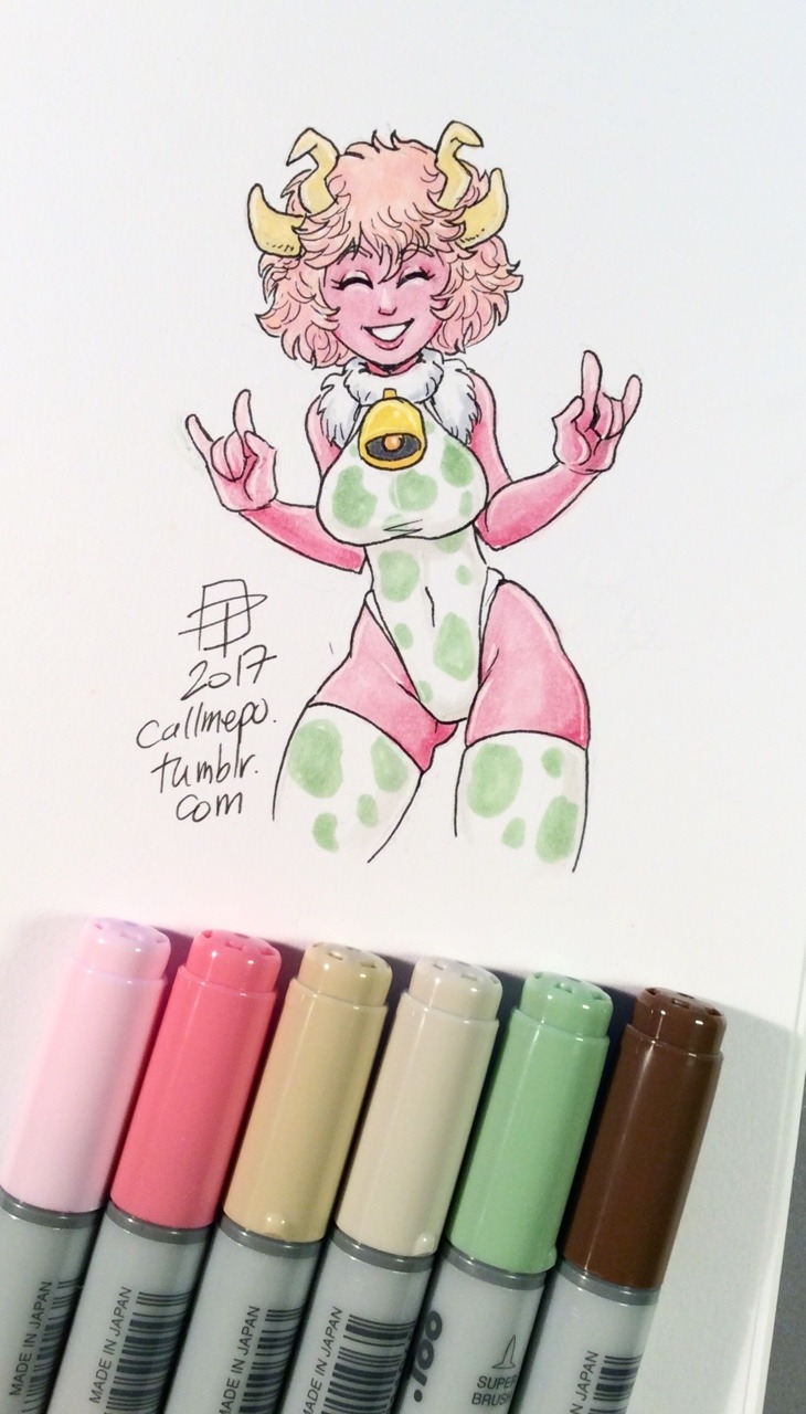 callmepo: Alien Cowbell Pinky!  Wanted to show people who made a donation to my Kofi
