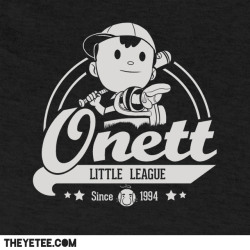 gamefreaksnz:  &ldquo;Onett Little League&rdquo; by TeeKetch Available here for ม