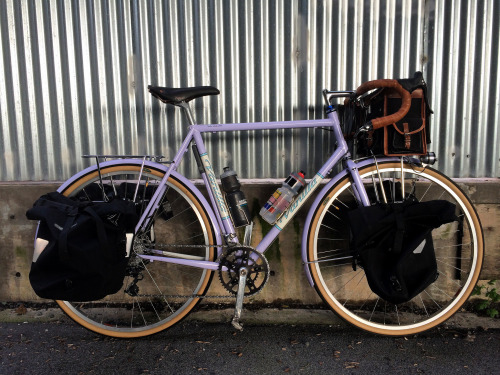 kinkicycle:  Vanilla disc tourer, complete. Racks and stem courtesy Johnny Coast. by sasha e