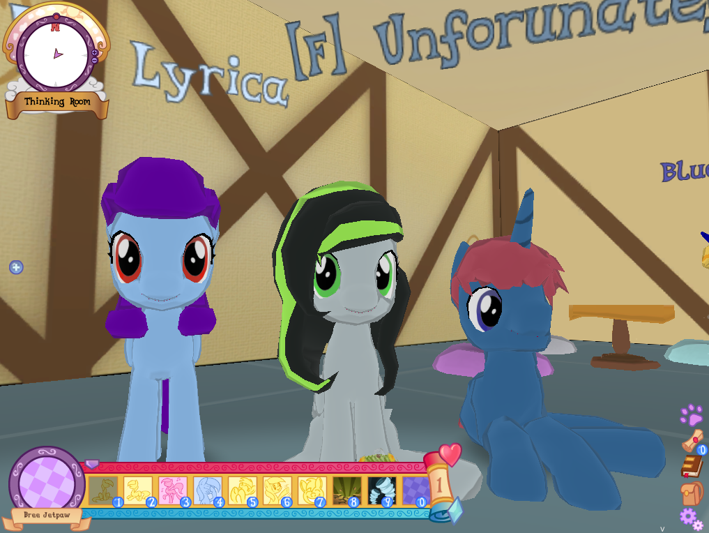 askbreejetpaw:  Fun with friends on Legends of Equestria! :3  We all hung out for