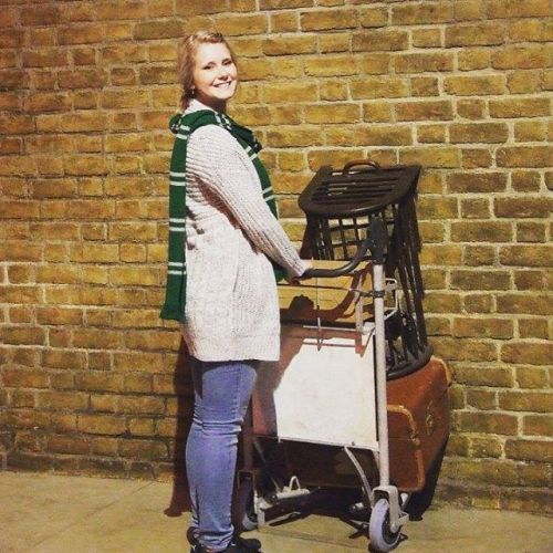 This Slytherin is celebrating going back to Hogwarts today! #backtohogwarts #september #tbt #harrypo