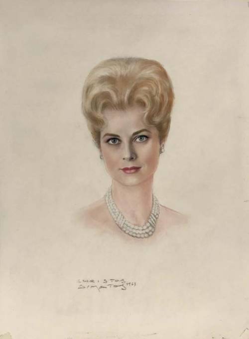 gracie-bird:Princess Grace by Christos SIMATOS, 1967.