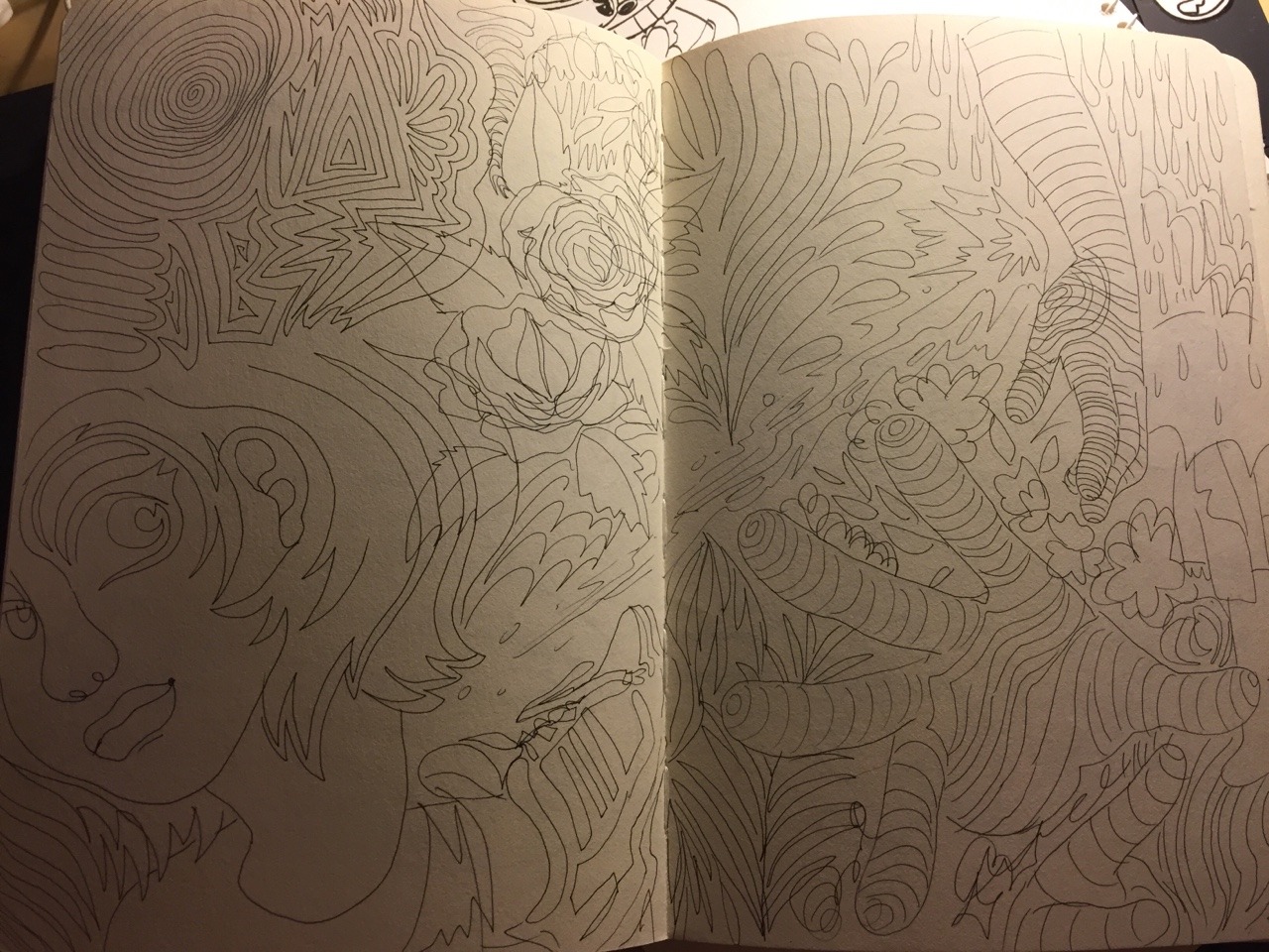 some personal stuff abstract stuff is stuff i do in tandem w breathing exercises