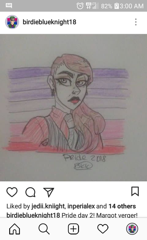 Margot Is A Queen Tbh. I Love Her This Is Actually My First Time Drawing Her.