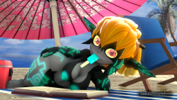 tahliansfm:For those who were focusing on Midna with a popsicle in the background, here’s a close up :3