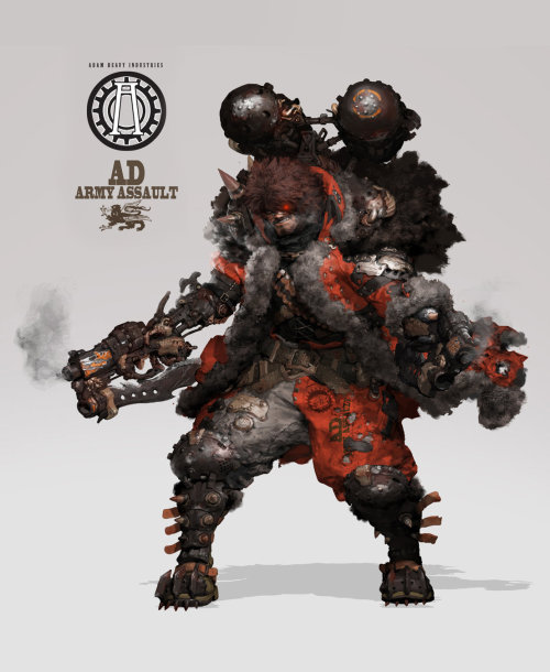 ArtStation - sf concept human, by Jerry ParkMore Characters here.