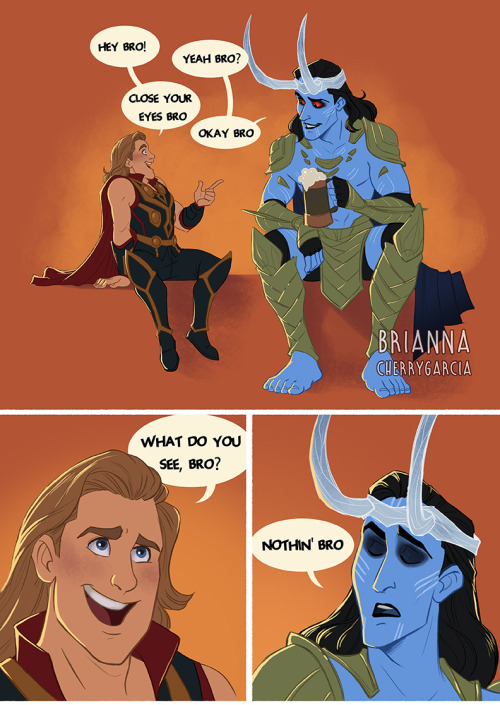 briannacherrygarcia: The wholesome bro meme but make it Party Thor and Jotunn Loki instagram | twitt