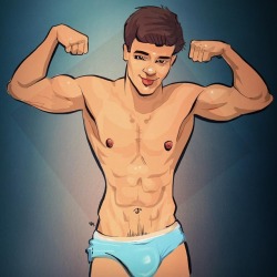 studsketch:give us a flex #gayart #gayartwork #gayillustration #gaydrawing #gayartist #homoart #maleart #queerart #lgbtart #hunk #briefs #gayhunk #gayjock #gayundies #gayunderwear #gaystud #gaymuscle #gaybody #hotboy #hotguy #sexyboy #sexyguy #malebody