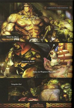 mlle-imandeus:Dragons Crown publicity artwork, people of hydeland, and labyrinth encounters