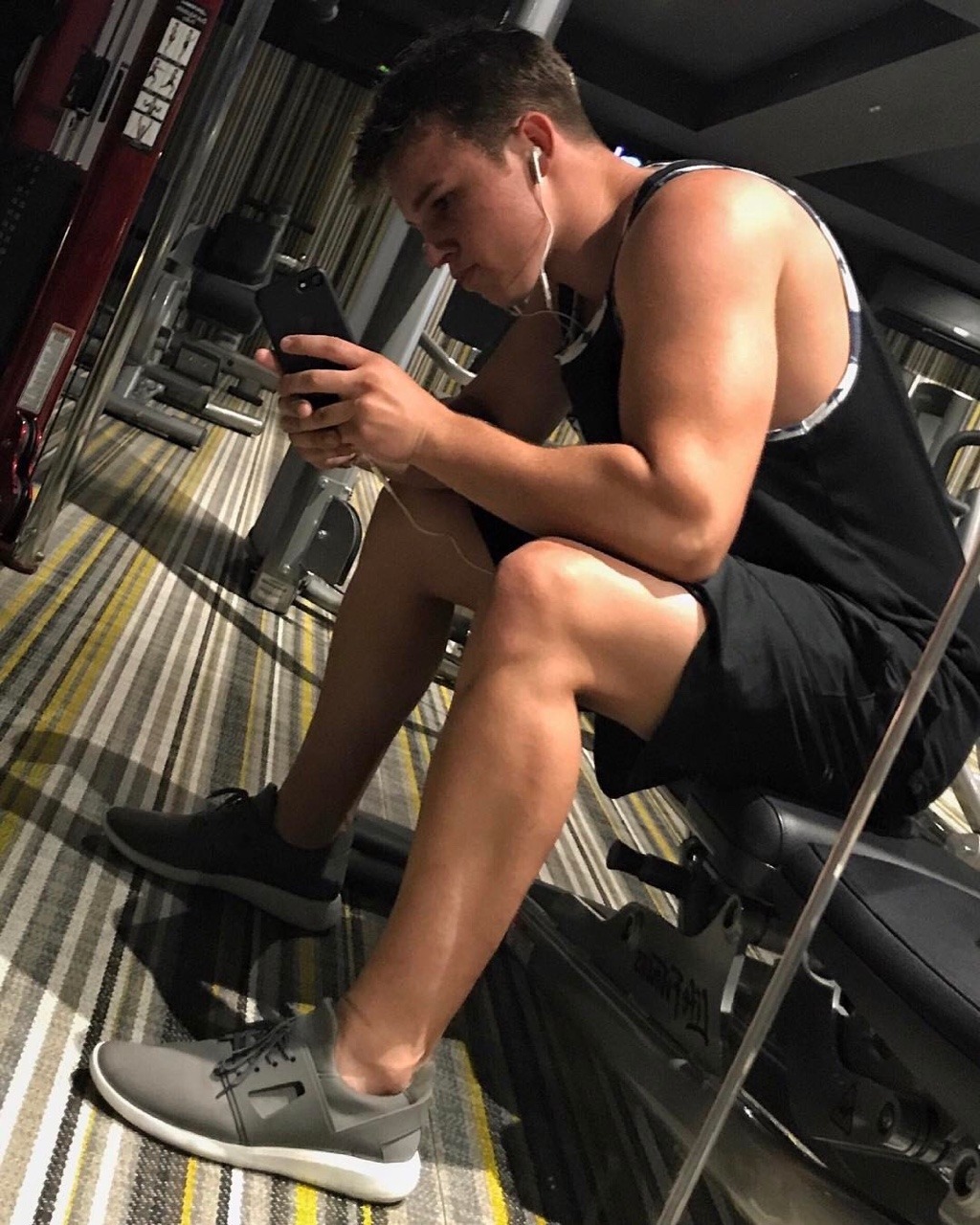 awesomemarrcusuniverse:Gavin MacIntosh doing some modelling for Smith &amp; Wesson.