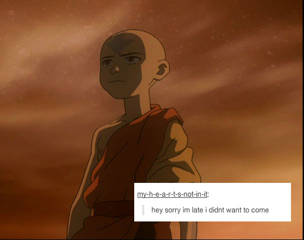 nomiddlesliders:  Avatar: The Last Airbender + text posts (aka following the trend