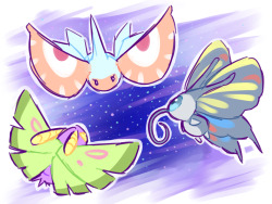 ericitos: doodle of some hoenn bugs <3